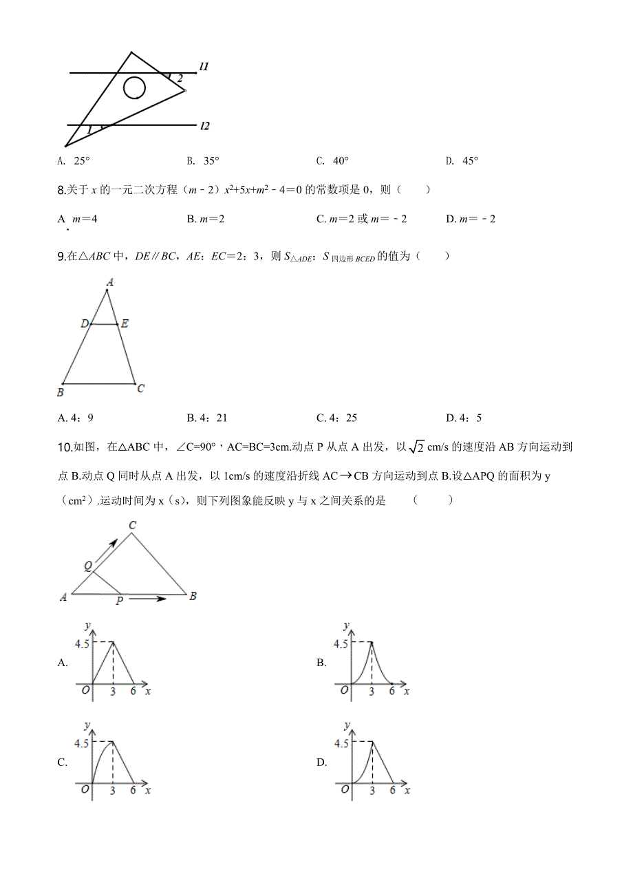 【最新】中考模拟考试数学试题含答案解析_第2页