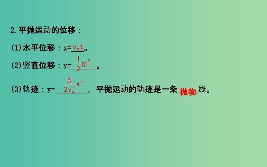 高中物理 5.2平抛运动（精讲优练课型）课件 新人教版必修2.ppt_第5页