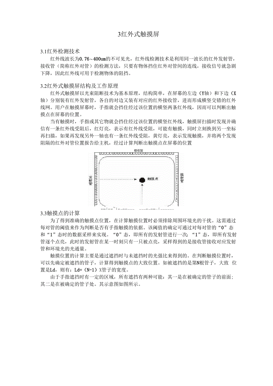 红外式和表面声波式触摸屏_第1页