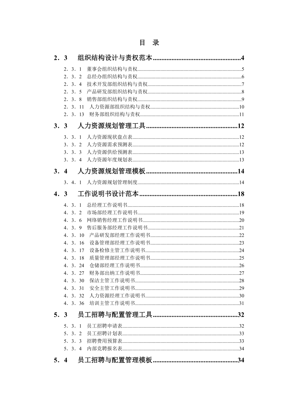 人力资源管理规范化操作全案文件_第2页