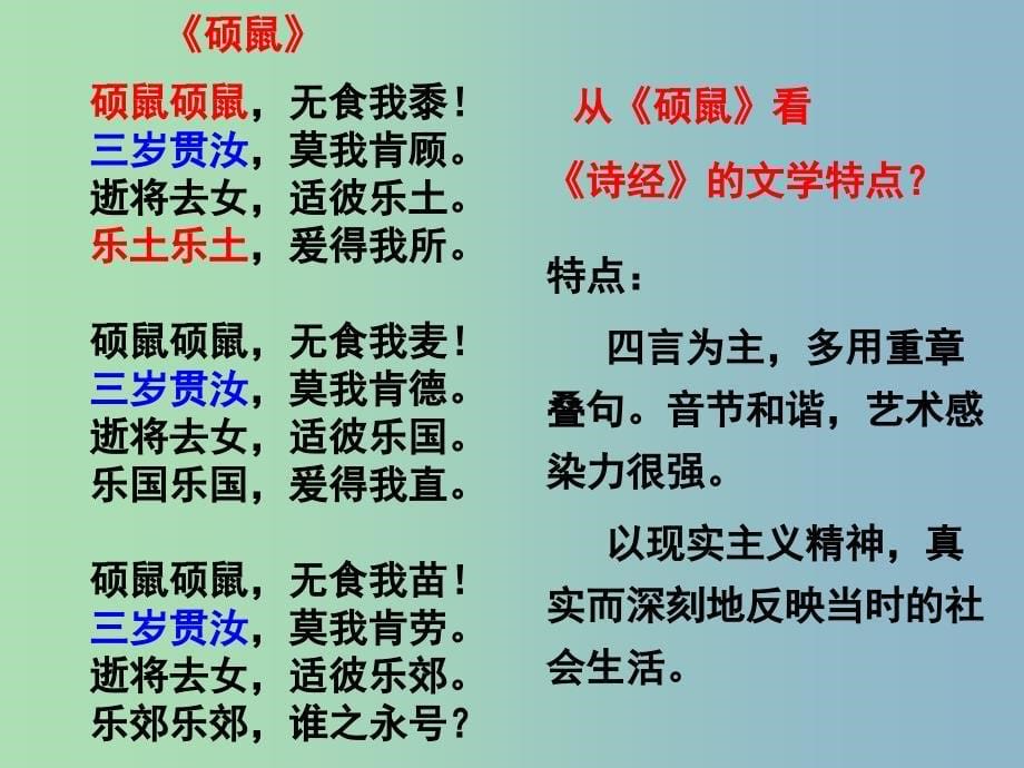 高中历史 2.3中国古典文学的时代特色课件 人民版必修3.ppt_第5页