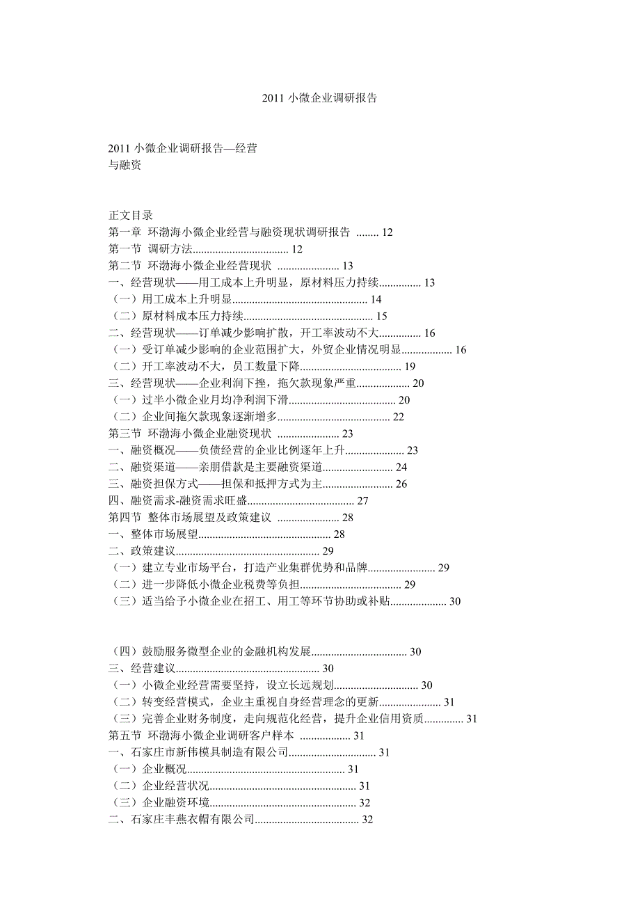 小微企业调研报告_第1页