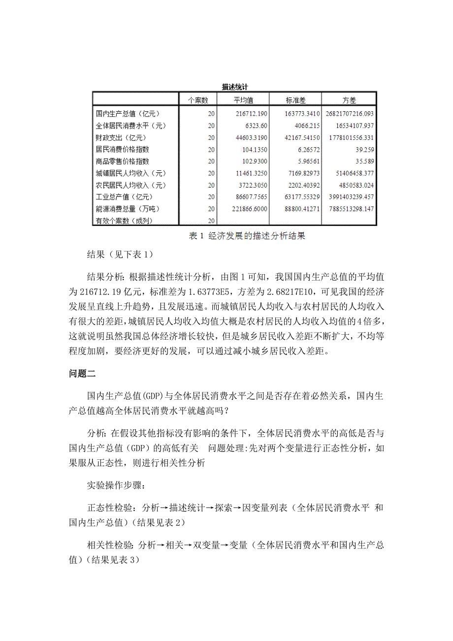 SPSS课程设计SPSS在经济中的应用分析.docx_第5页