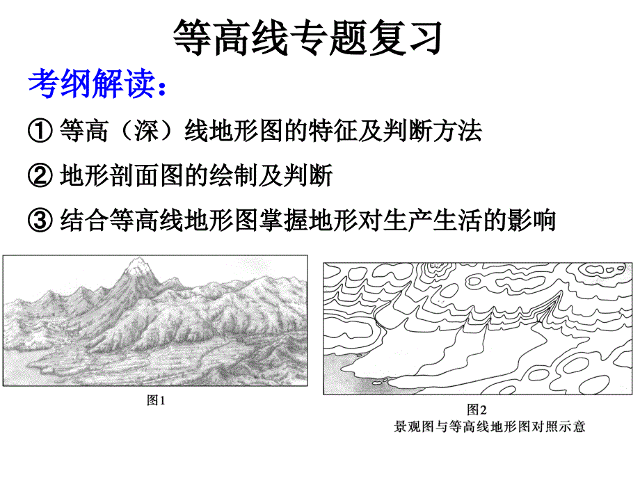 等高线专题复习课件.ppt_第1页