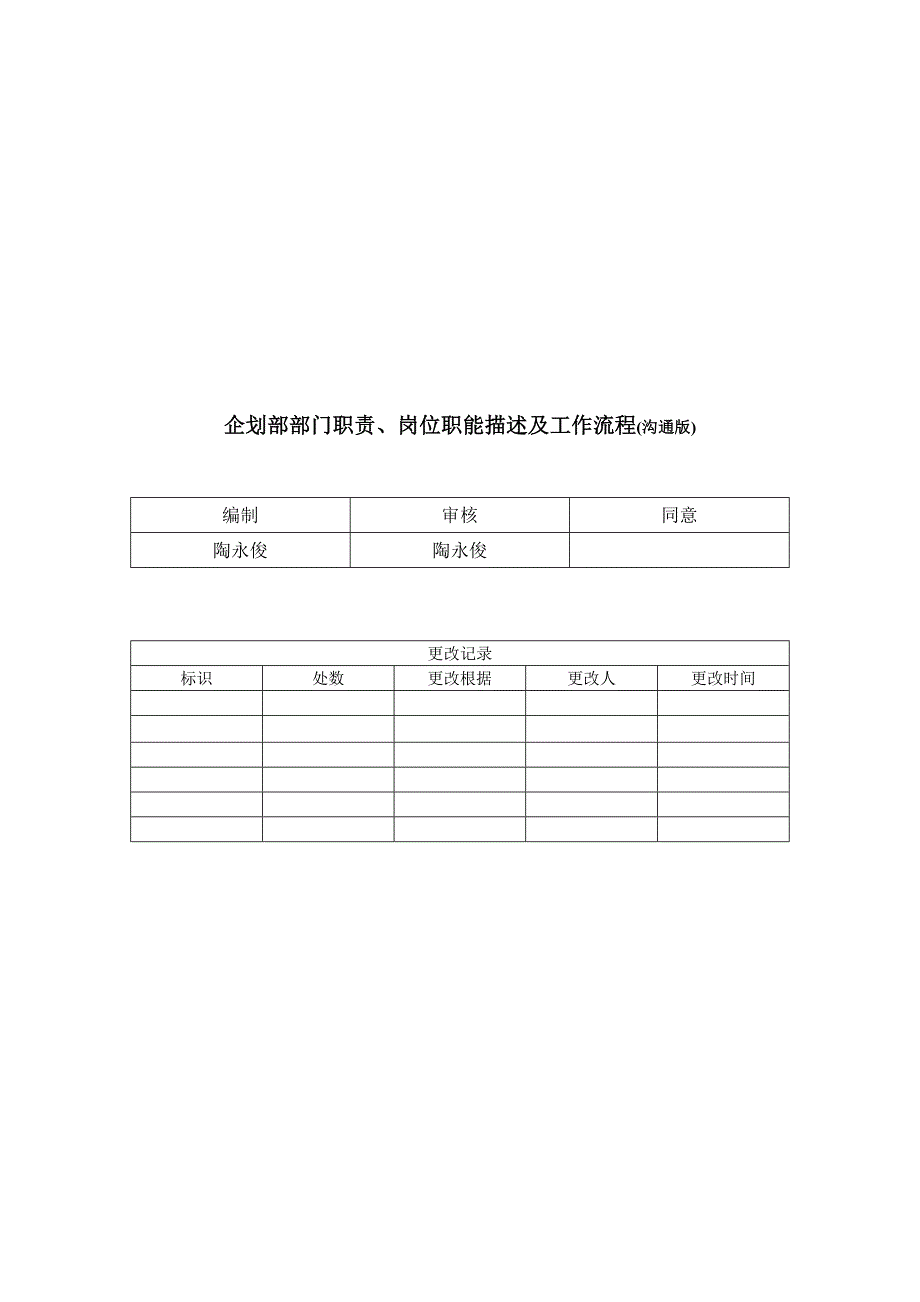 企划职责规划及工作流程.doc_第1页