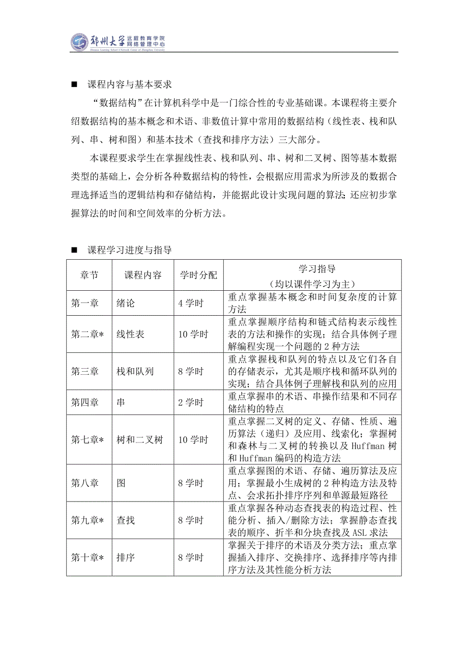 郑州大学远程教育学院数据结构试题及答案.doc_第2页