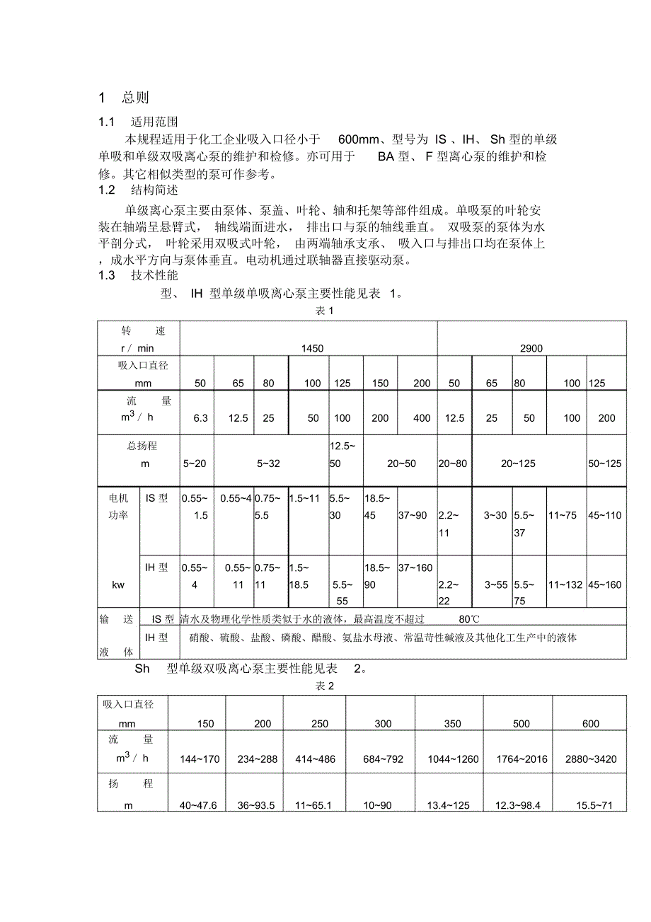 单级离心泵维护检修规程_第2页