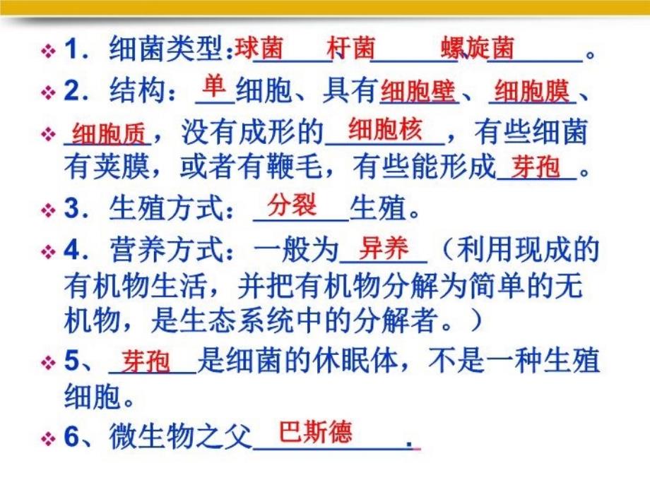 八年级生物上册细菌和真菌复习课件1人教新课标版_第4页