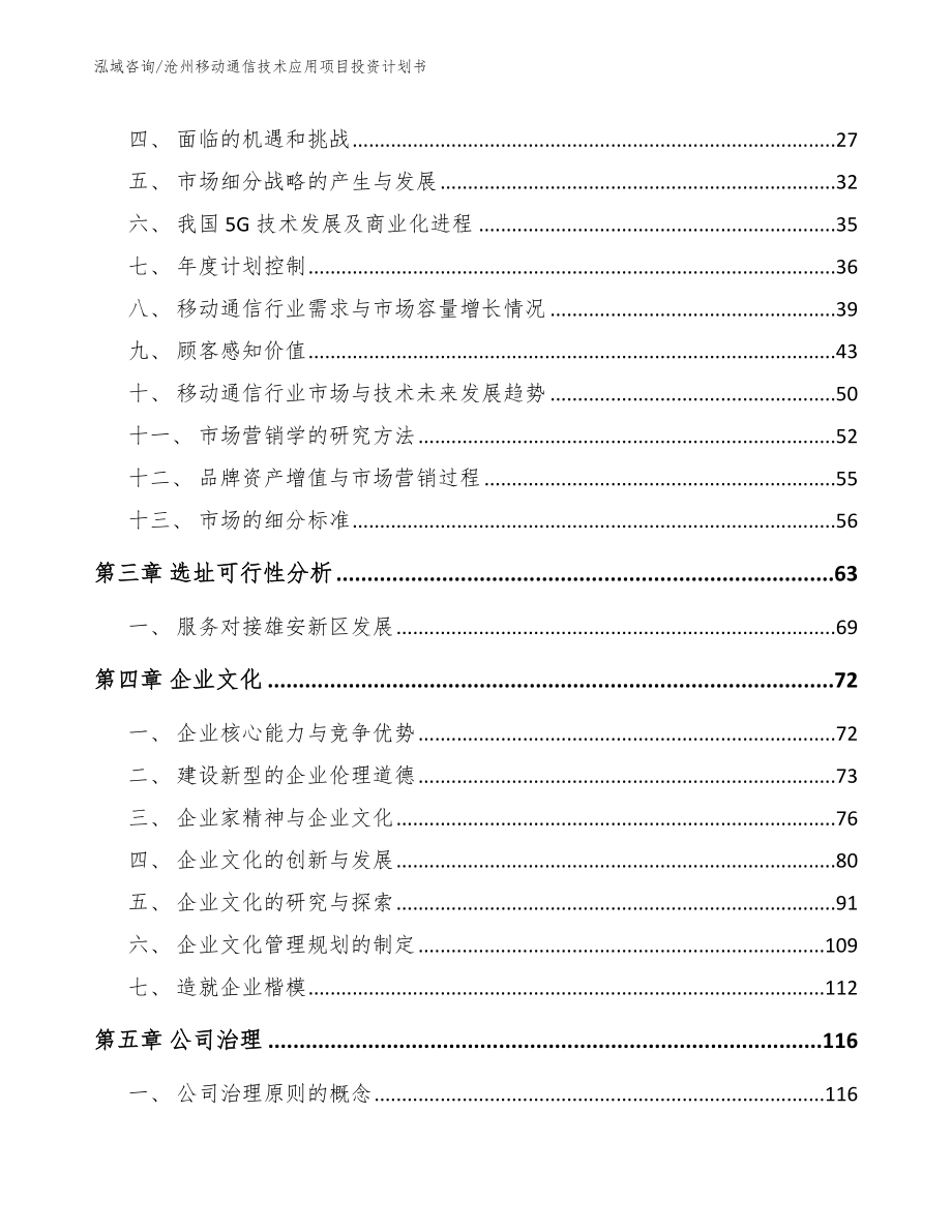 沧州移动通信技术应用项目投资计划书模板参考_第4页