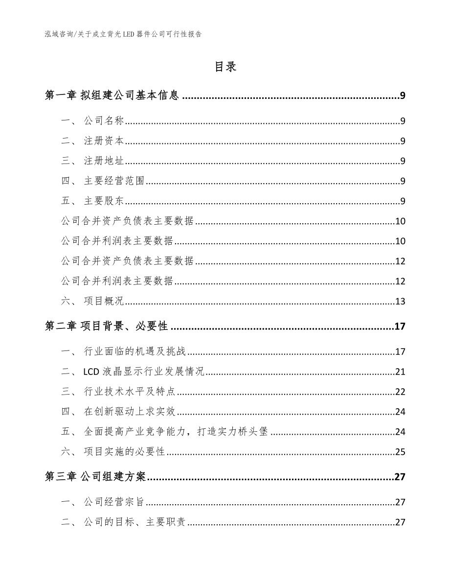 关于成立背光LED器件公司可行性报告（参考范文）_第2页