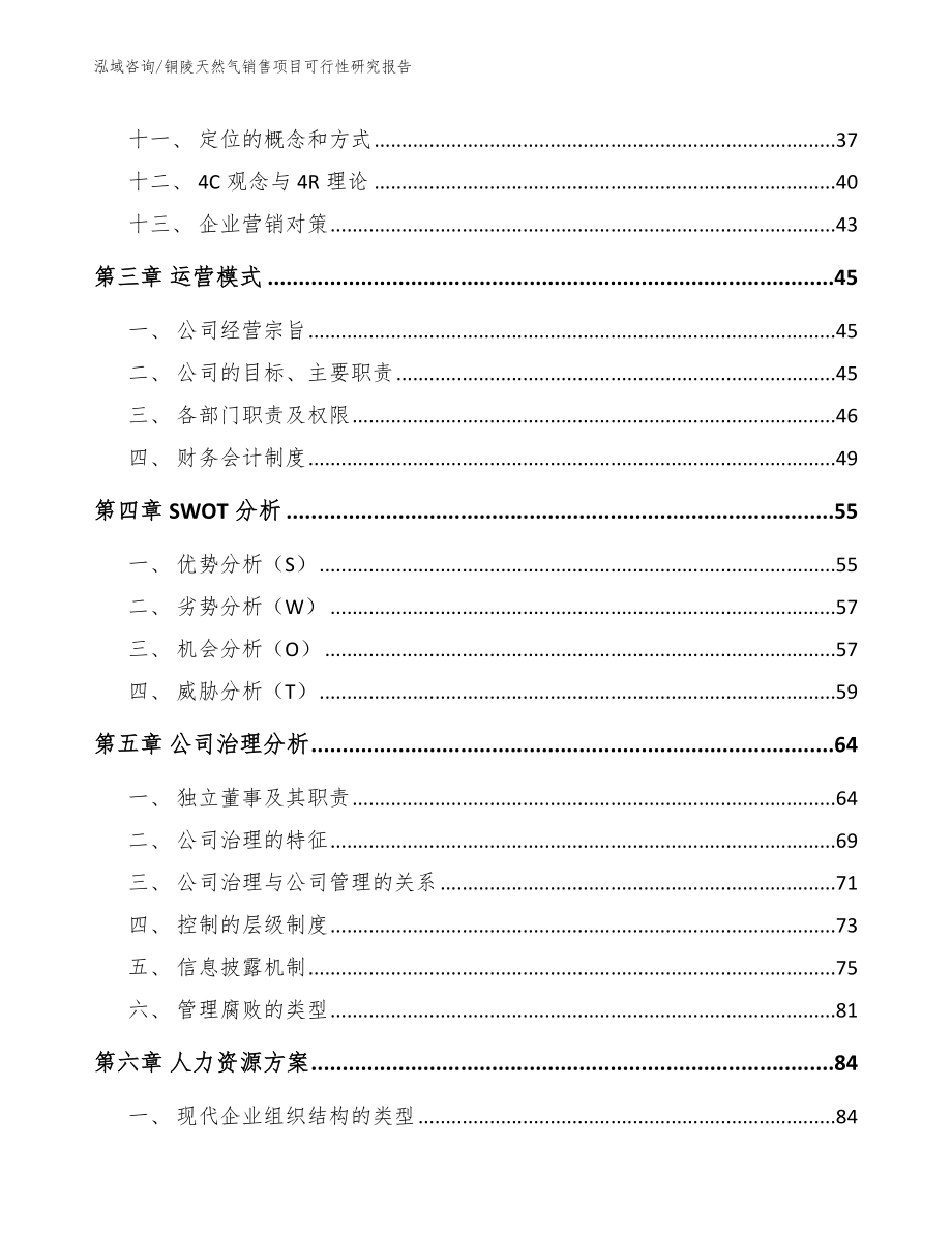 铜陵天然气销售项目可行性研究报告_第3页