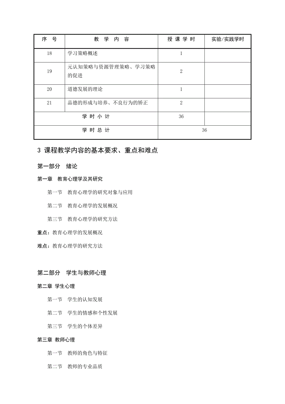 《教育心理学》教学大纲_第3页