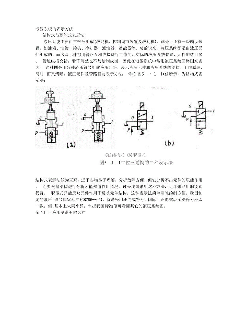 液压系统的表示方法_第1页