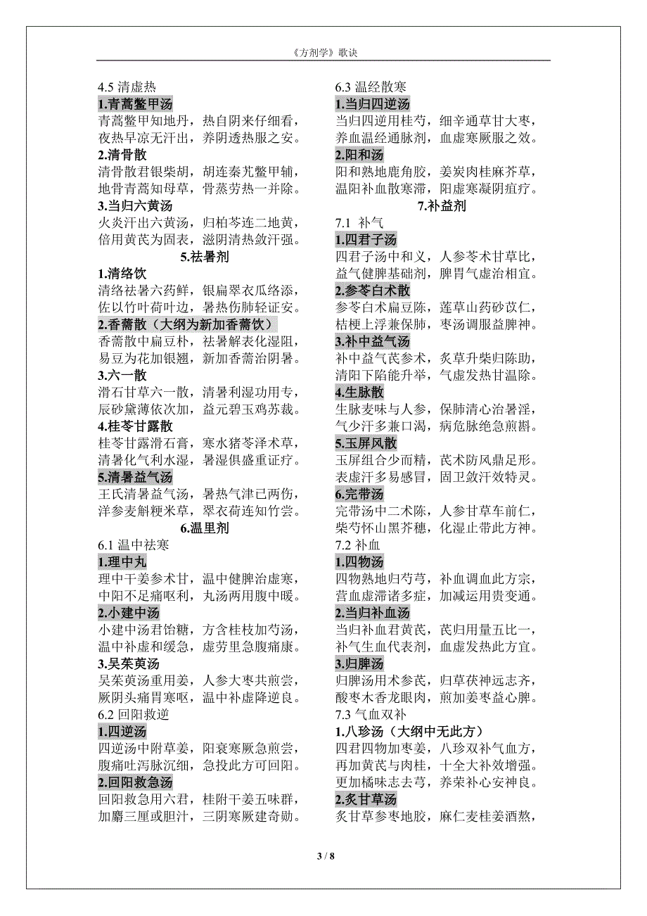 (精品)第七版《方剂学》课本方歌.doc_第3页