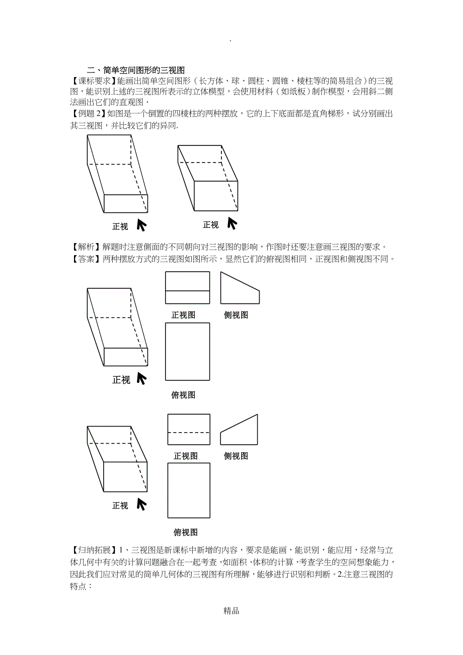 第一章空间几何体达标复习课_第2页