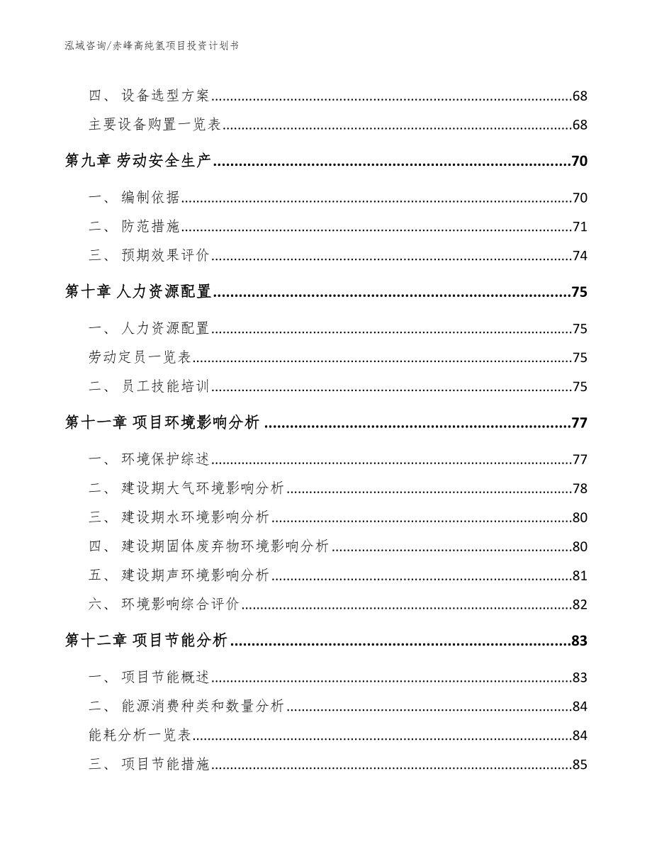 赤峰高纯氢项目投资计划书_模板_第4页