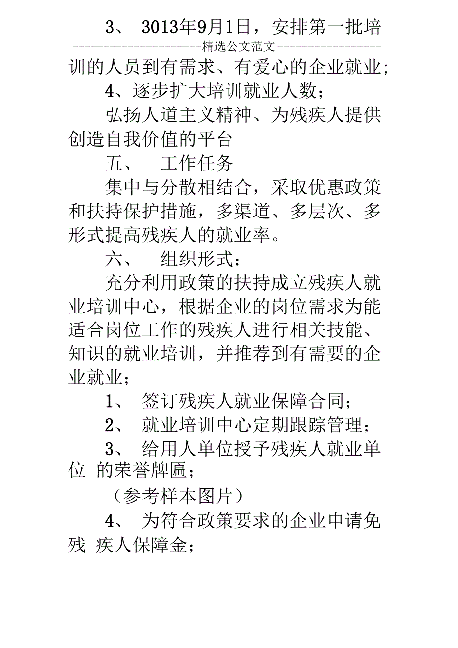 残疾人再就业项目策划书_第4页