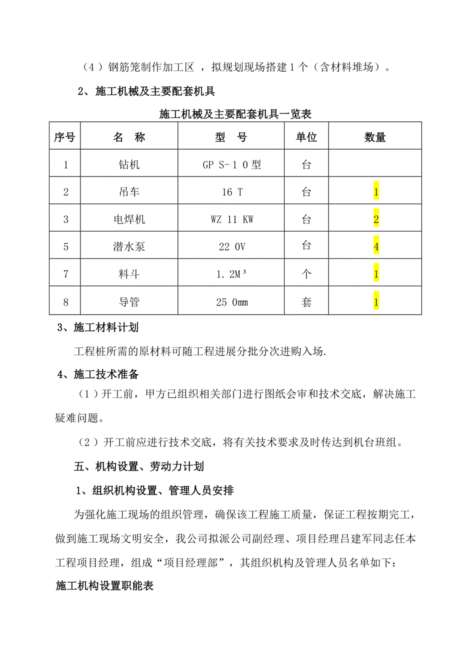 钻孔灌注桩工程施工组织设计方案_第4页