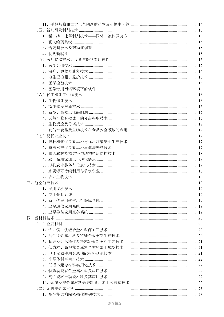 高新技术八大领域详细分类_第4页