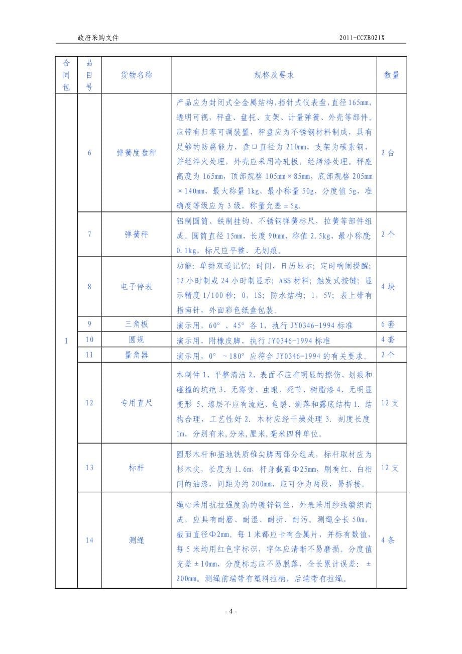 某区政府采购货物和服务项目询价文件_第5页