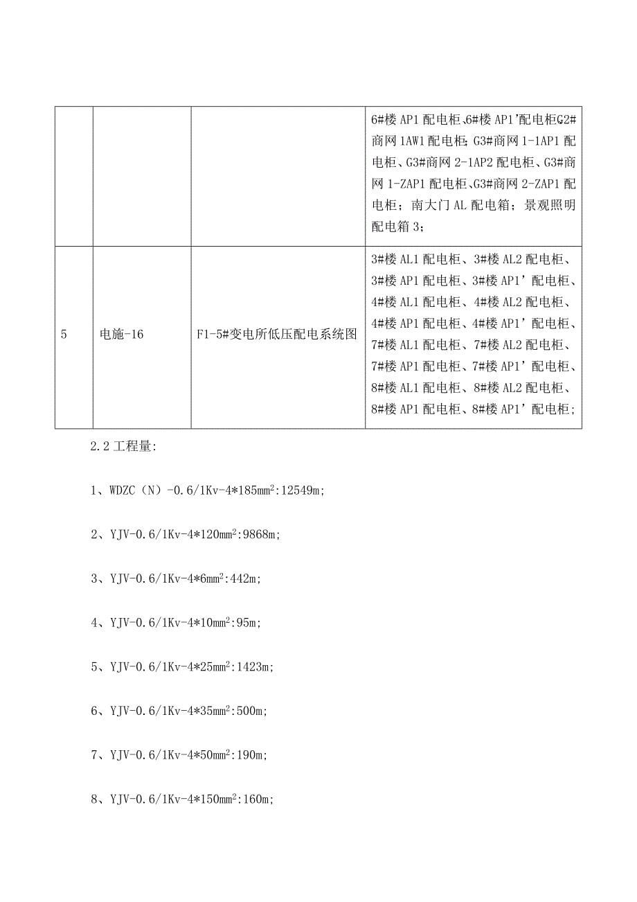 电缆敷设和接线施工方案_第5页