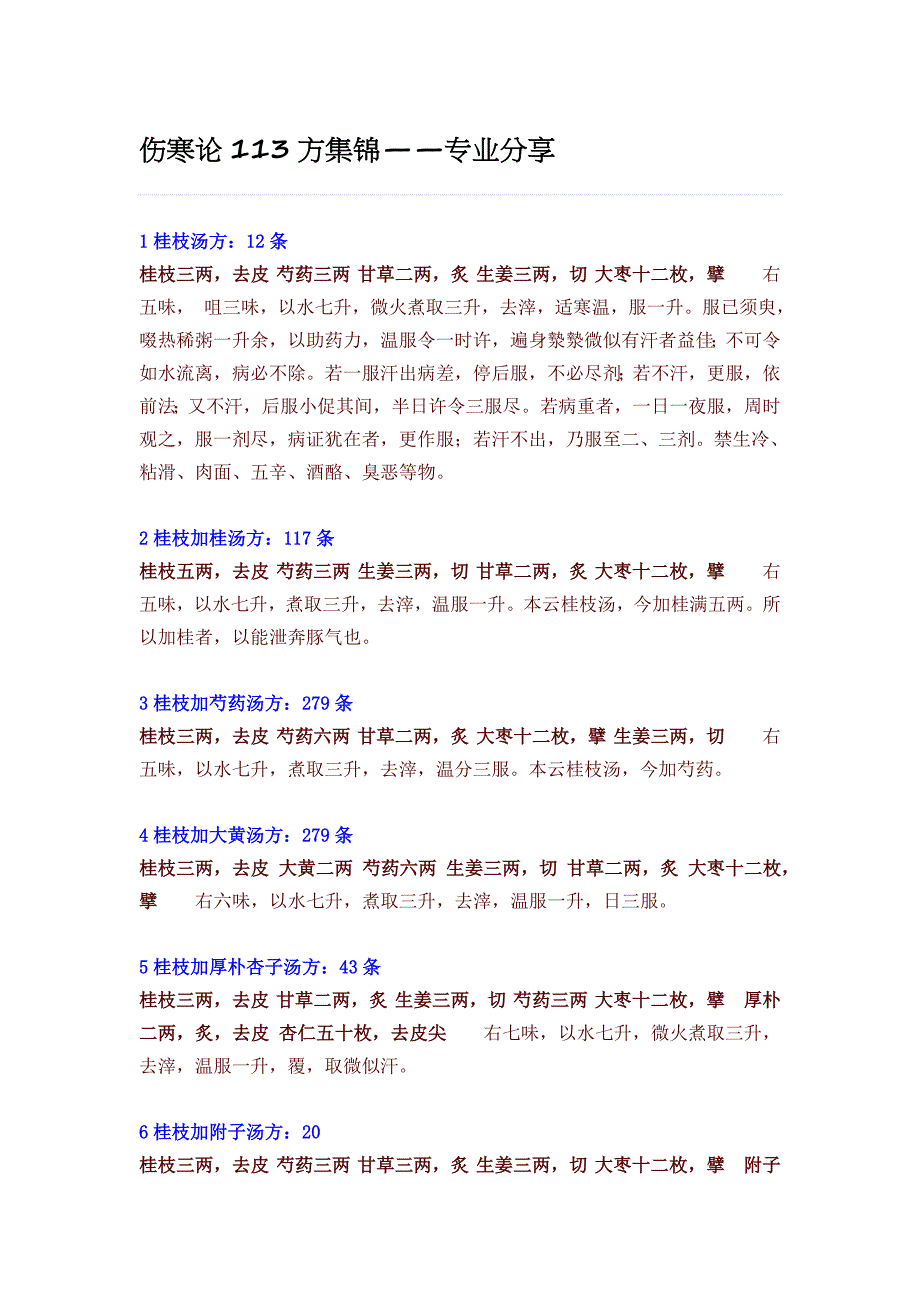 伤寒论113方金匮要略143方.docx_第1页