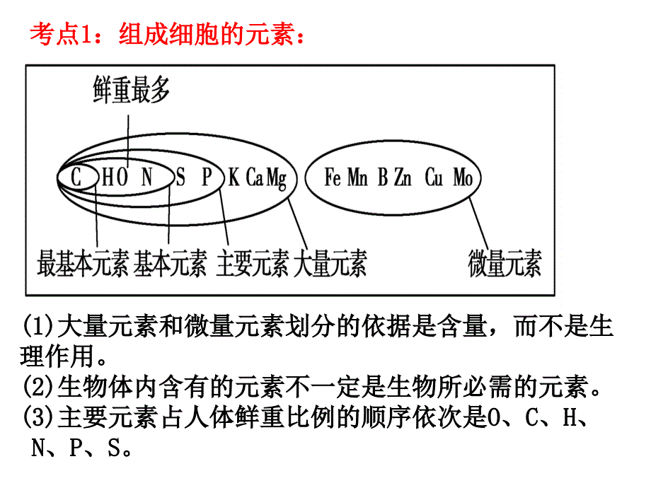 专题一细胞的分子组成_第3页