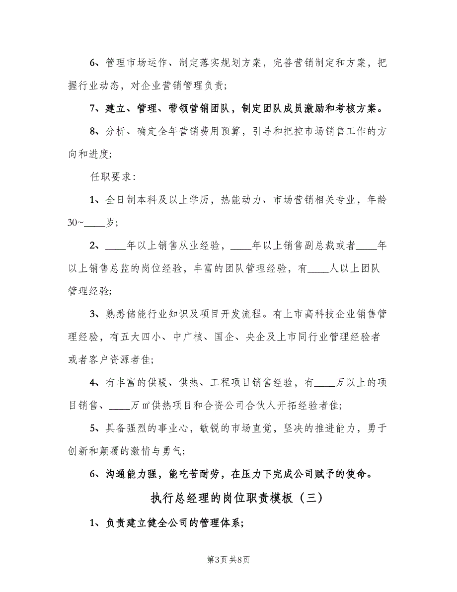 执行总经理的岗位职责模板（四篇）.doc_第3页