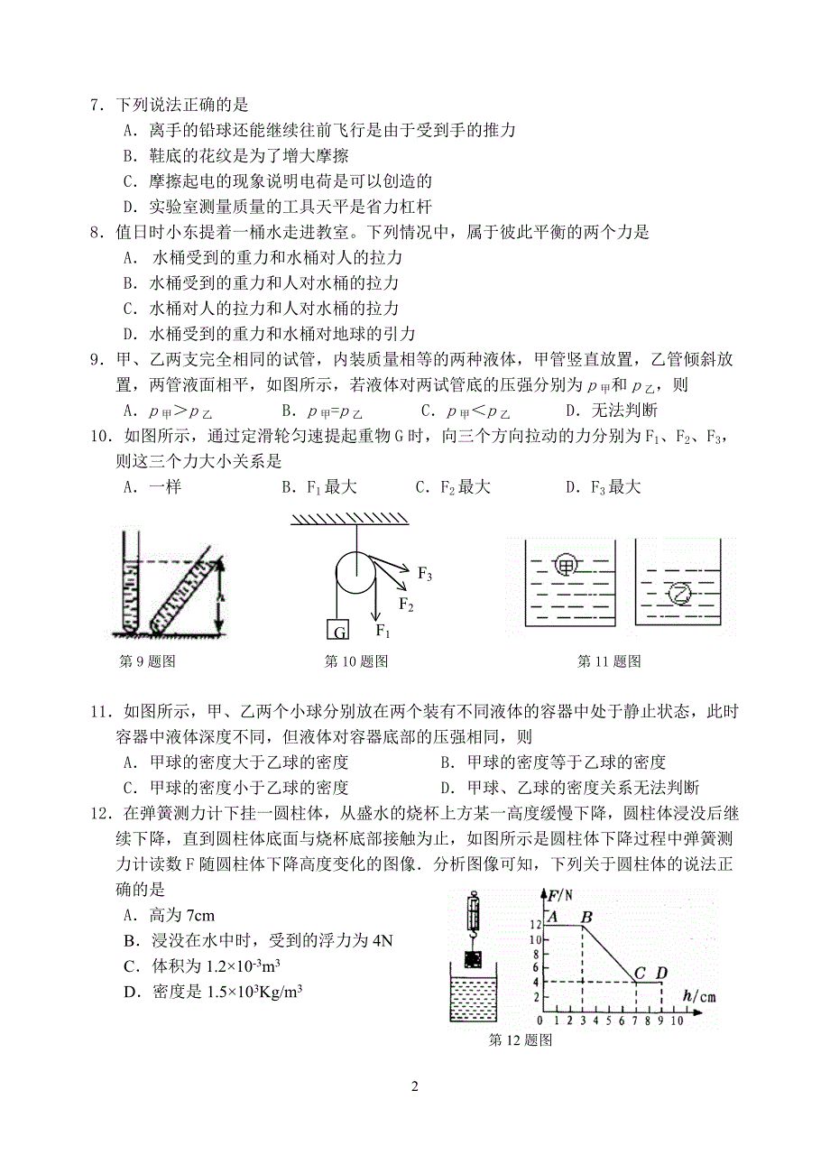 初二物理（定稿）20120612.doc_第2页