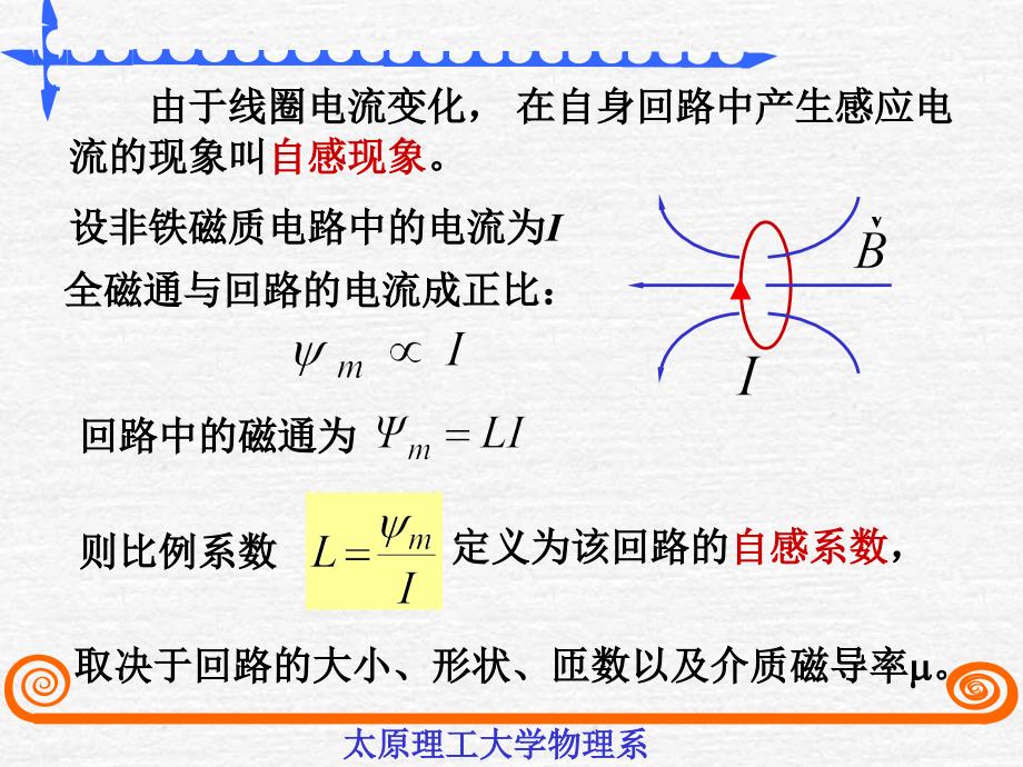 最新太原理工大学物理李孟103自感互感磁场能量PPT课件_第2页