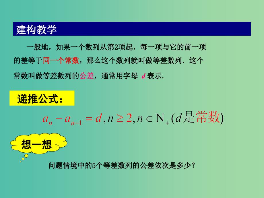 高中数学 2.2.1 等差数列的概念课件 苏教版必修5.ppt_第3页