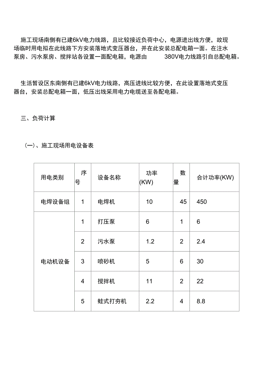 建筑施工临时用电方案_第2页