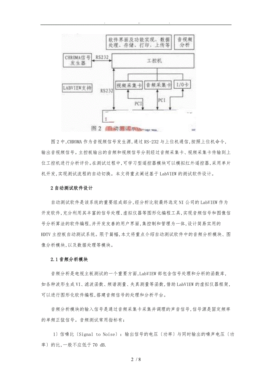 基于LabVIEW的HDTV主控板自动测试系统设计说明_第2页