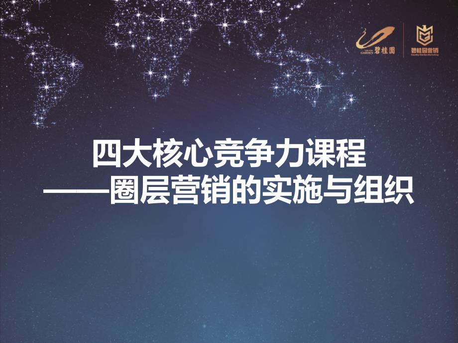 地产四大核心竞争力课程—圈层营销的实施与组织_第1页