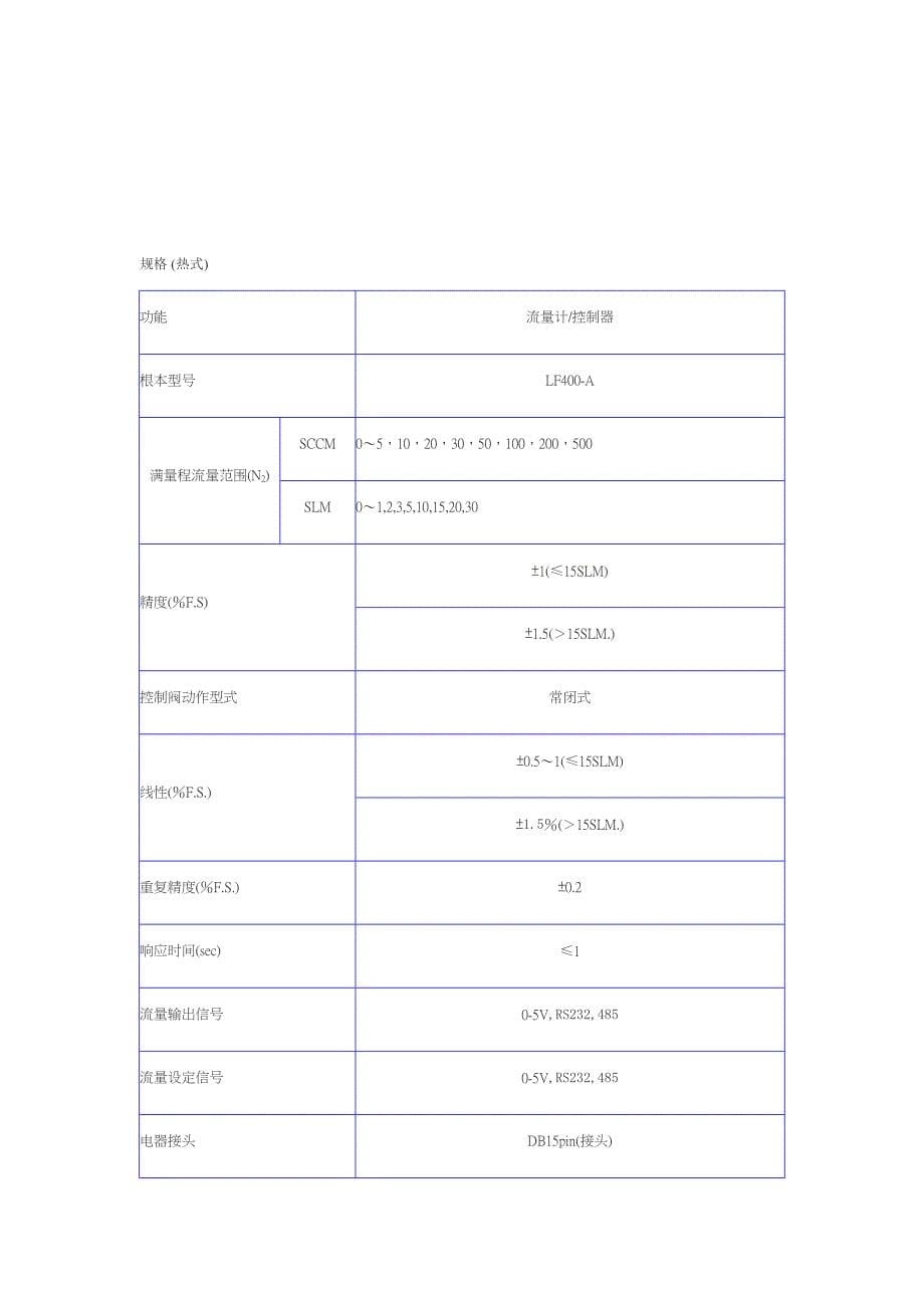 成都莱峰LF-400系列流量计-控制器（说明书）2.0_第5页