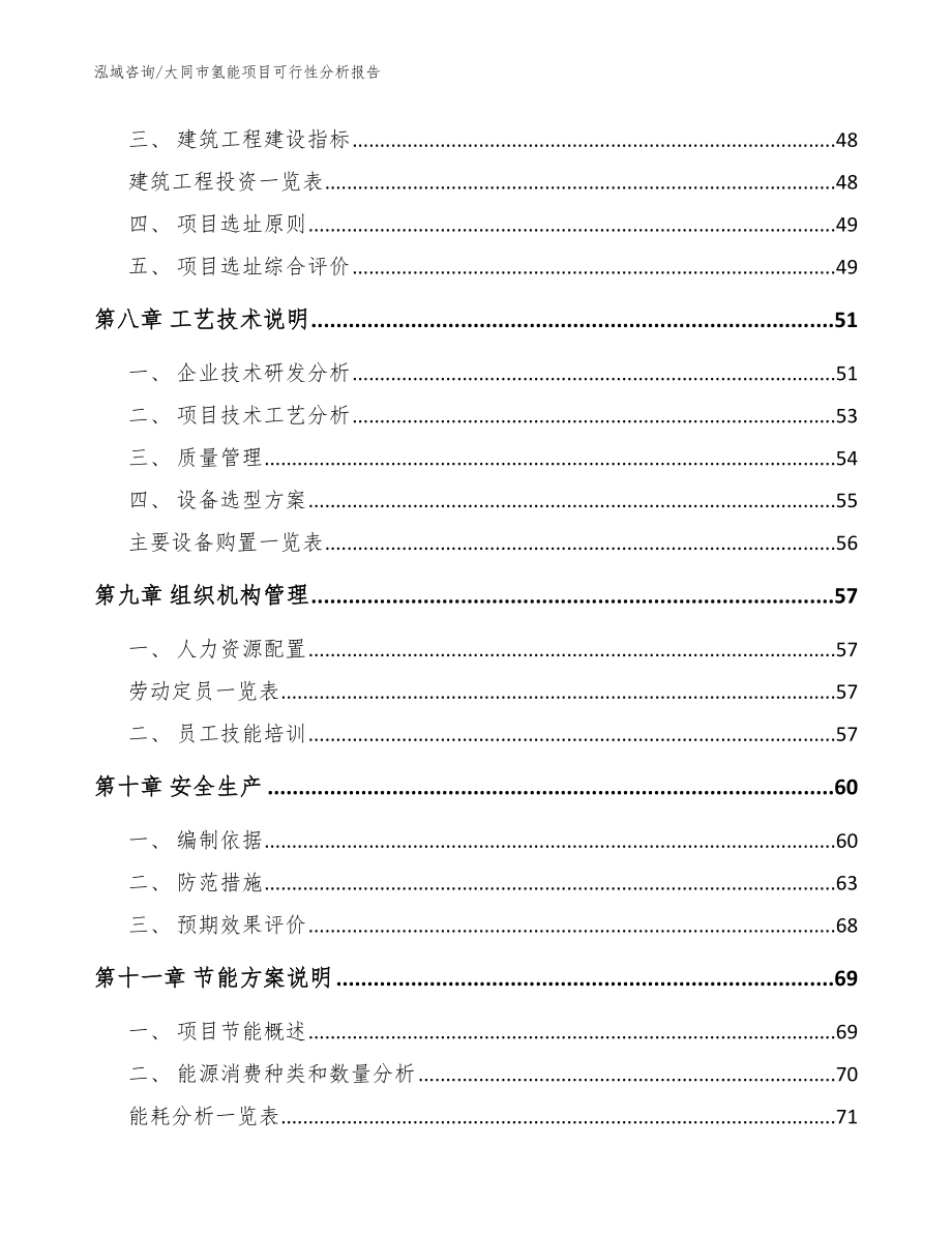 大同市氢能项目可行性分析报告（模板范文）_第4页