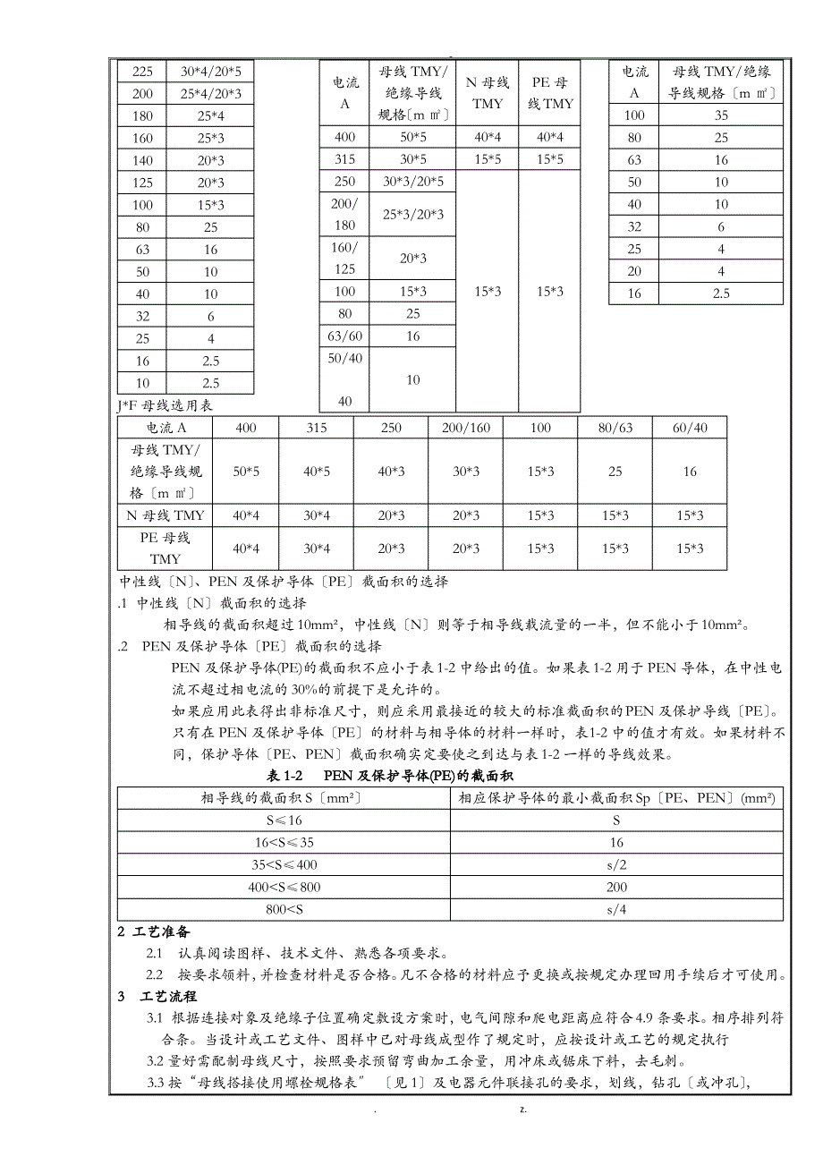 一次母线制作工艺设计守则_第2页