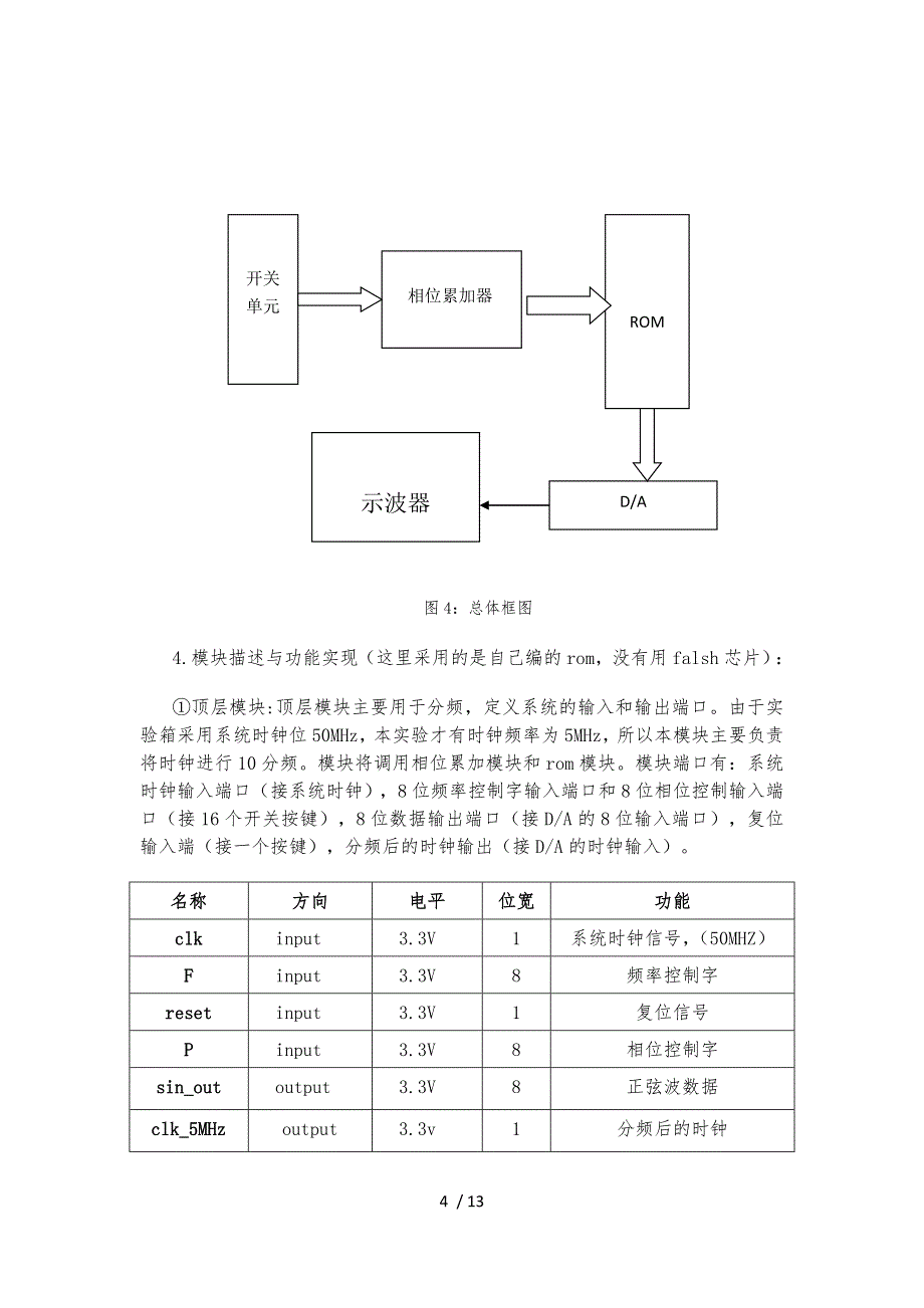 基于FPGA的DDS设计说明_第4页