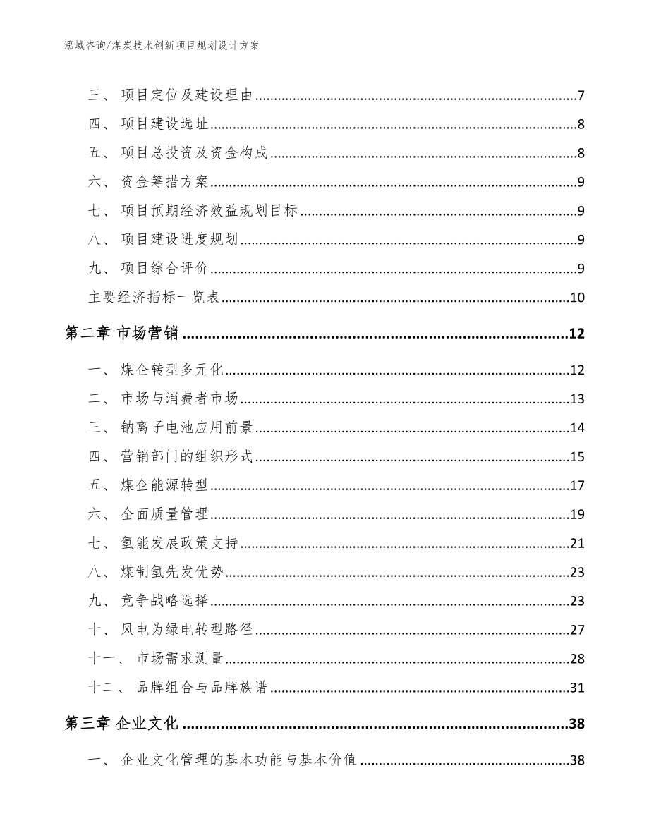 煤炭技术创新项目规划设计方案_模板范本_第3页