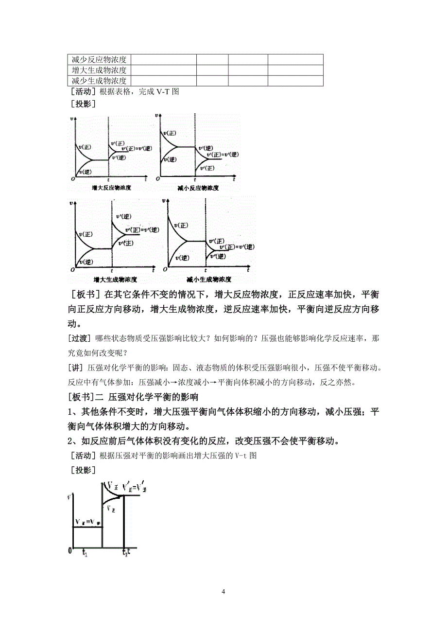 人教化学选修四第二章第三节化学平衡教案_第4页