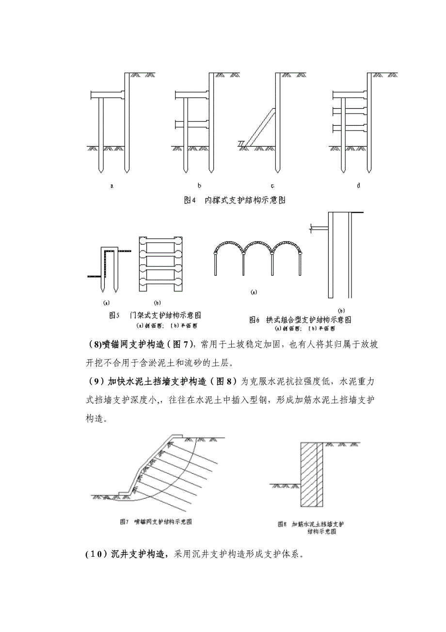 深基坑开挖支护结构类型及适用范围_第4页