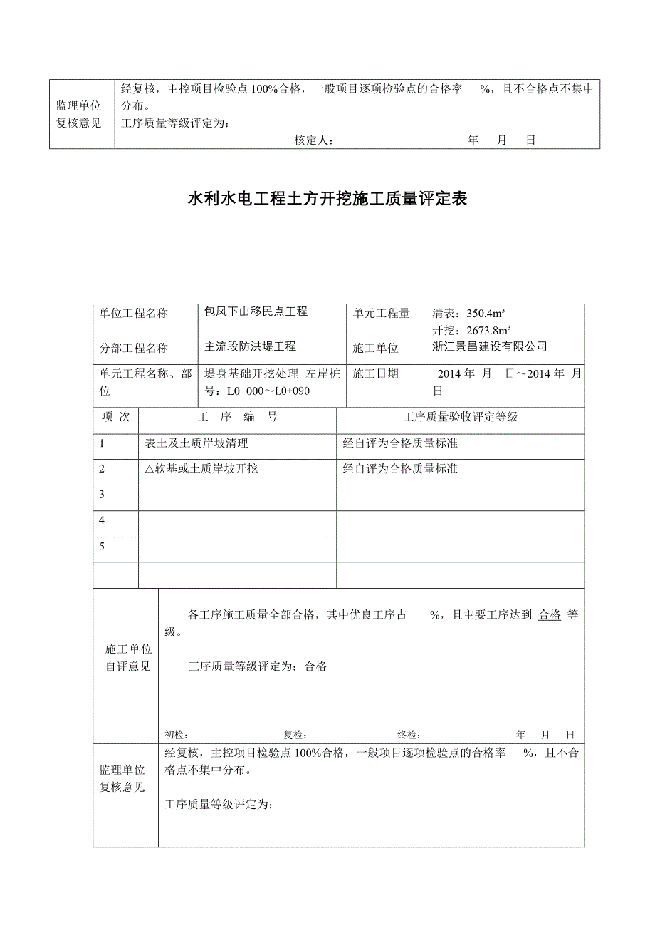 主流土方开挖评定表_第3页