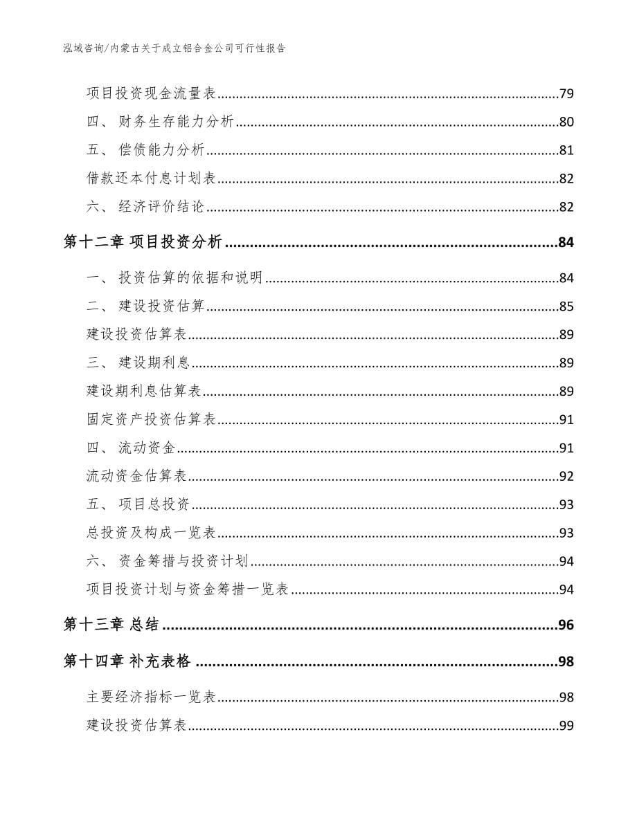 内蒙古关于成立铝合金公司可行性报告_模板范文_第5页