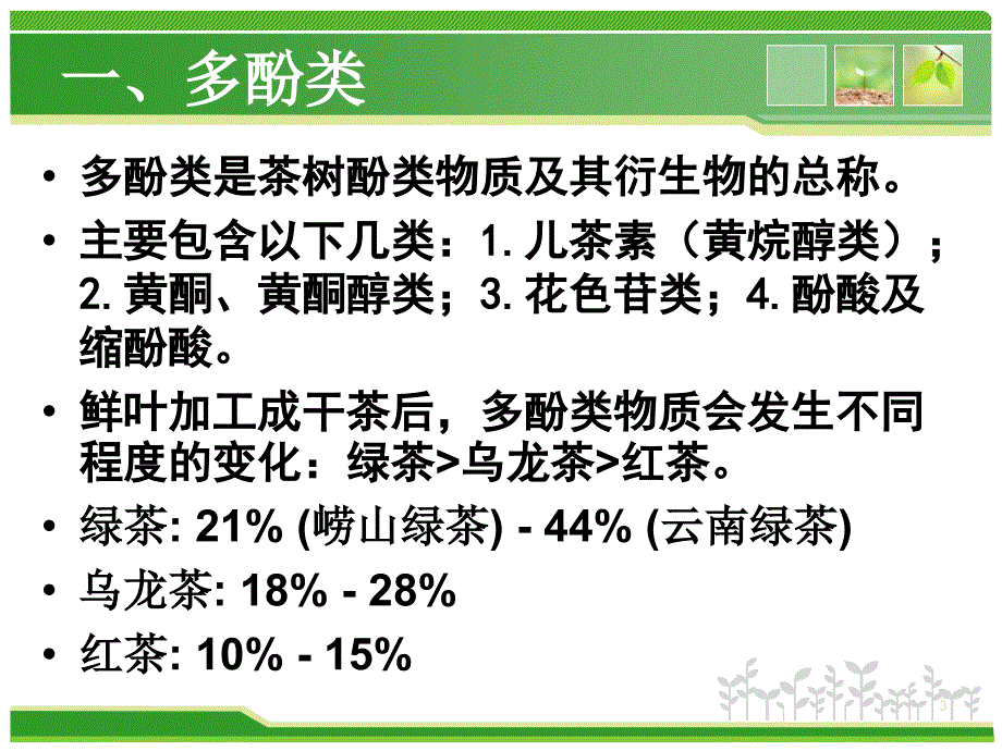 茶的营养与保健功能ppt课件_第3页