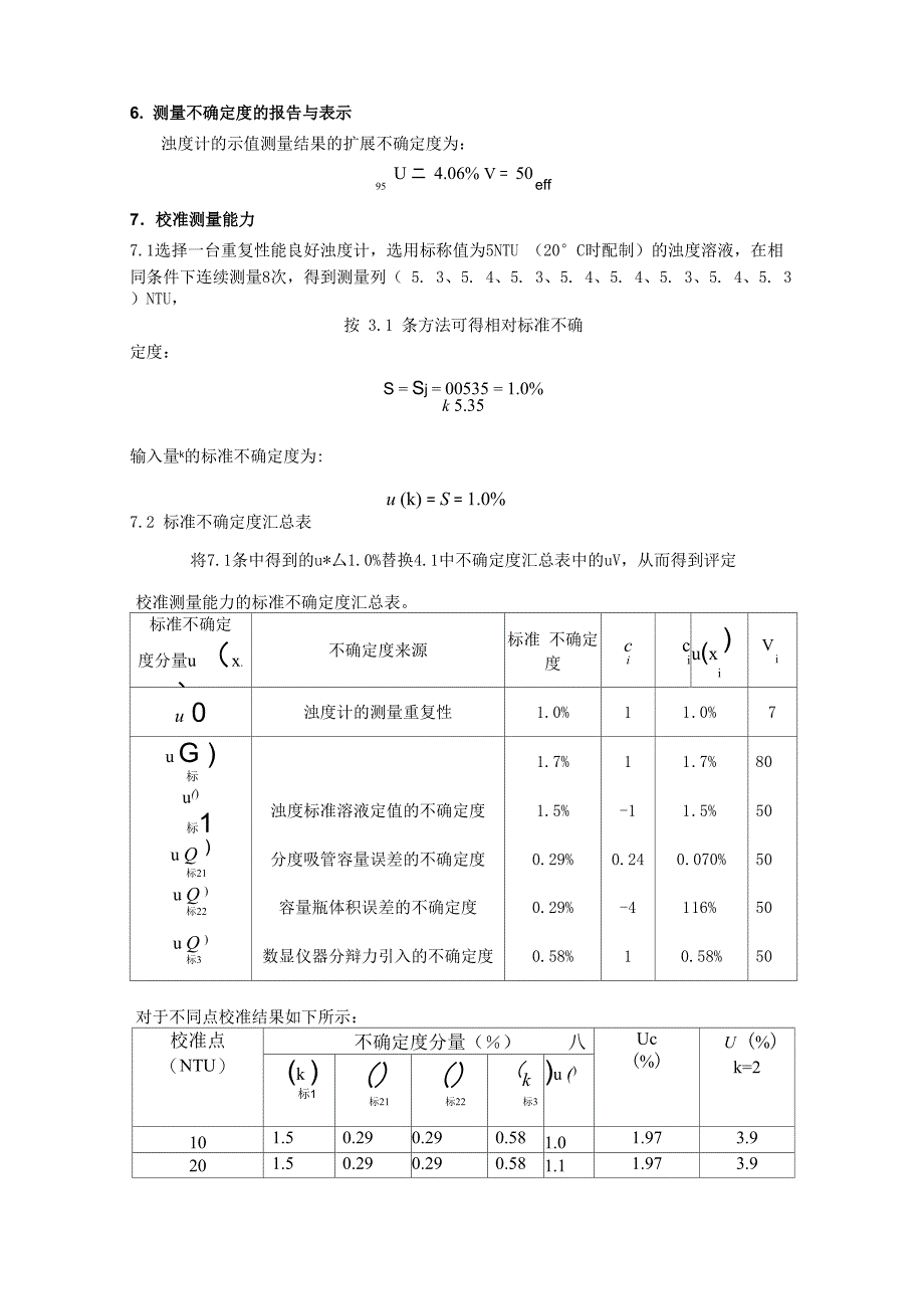 浊度计不确定度评定_第5页