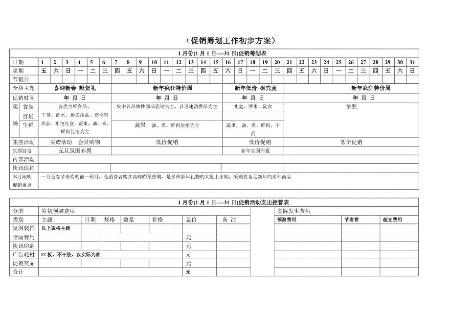 全年促销专题方案_第1页