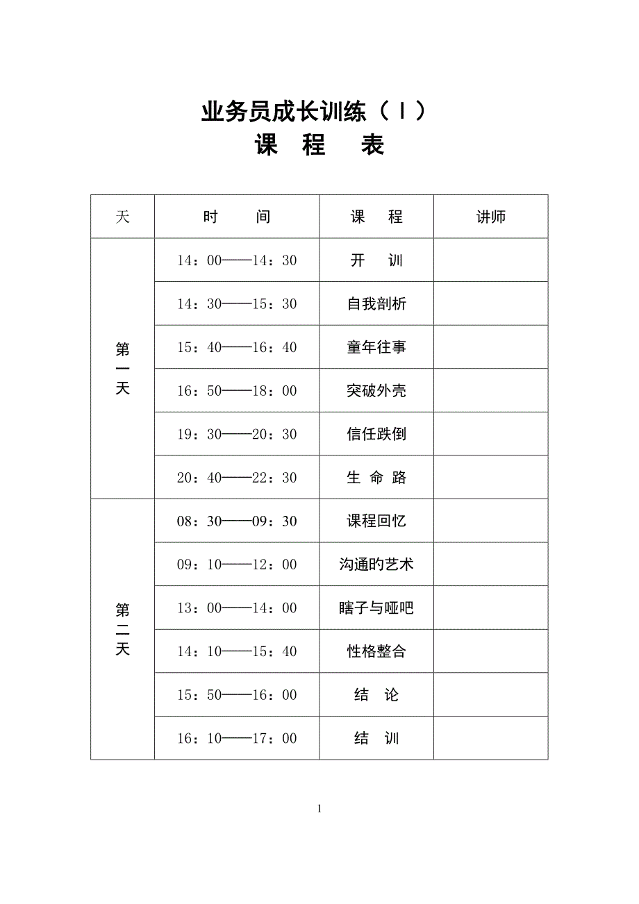 业务员成长训练讲师操作标准手册_第2页