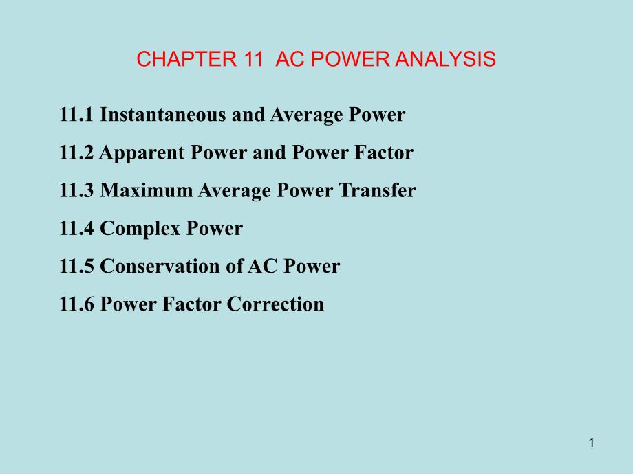 chapter11 ac power analysis_第1页