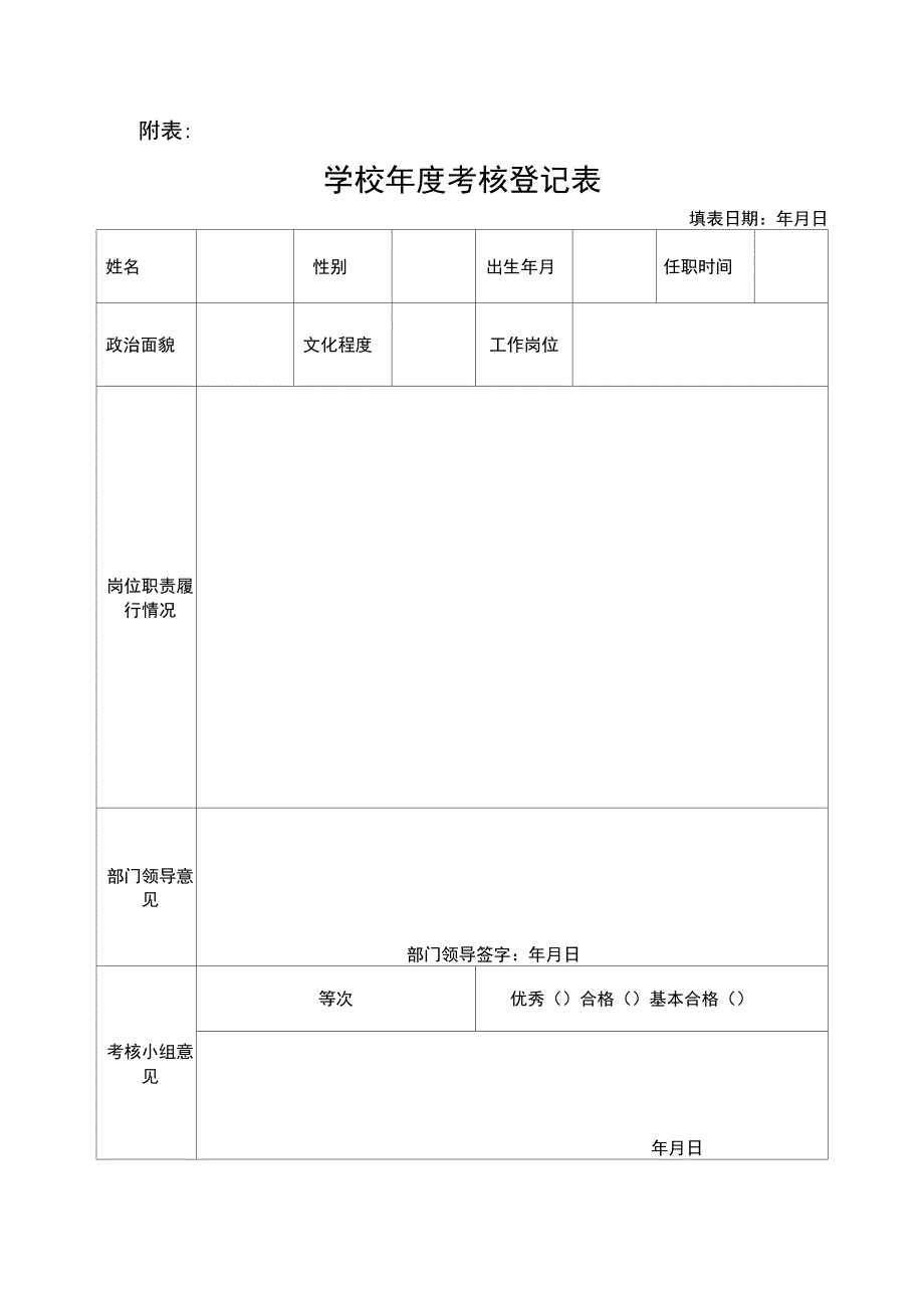 学校年度考核工作实施方案(试行)(2)_第4页