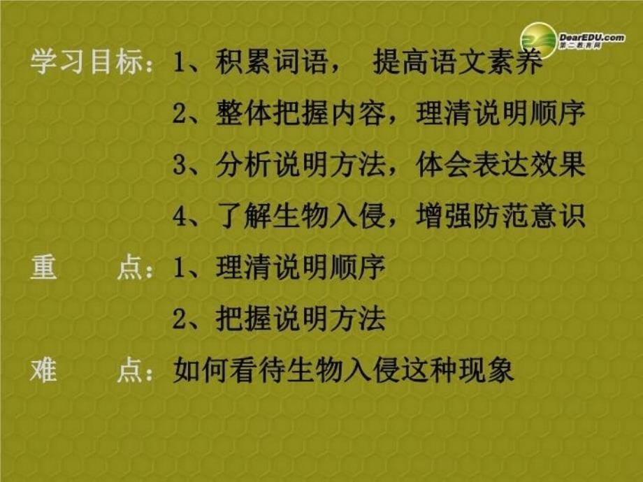 最新山东省肥城市湖屯镇初级中学八年级语文上册《生物入侵者》PPT课件_第5页